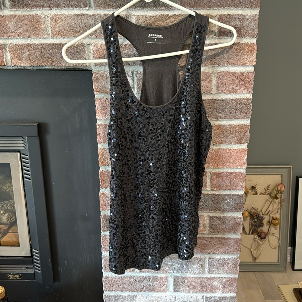 Sequin tank top